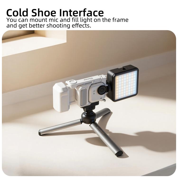 For Insta360 GO Ultra Sunnylife Street Photography Handle Ergonomic Hand Grip Quick Release Shutter Handle, For Insta360 GO Ultra (Black), For Insta360 GO Ultra (White)