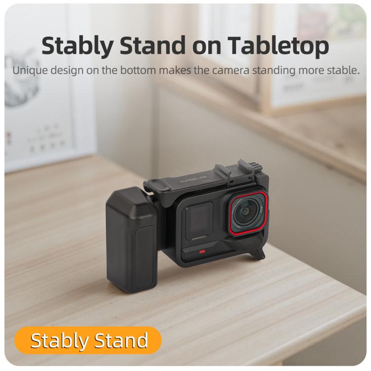 Sunnylife Street Photography Handle Ergonomic Hand Grip Quick Release Shutter Handle for Insta360 Ace Pro 2 / 1, EP2-BK037 For Insta360 Ace Pro 2 / 1