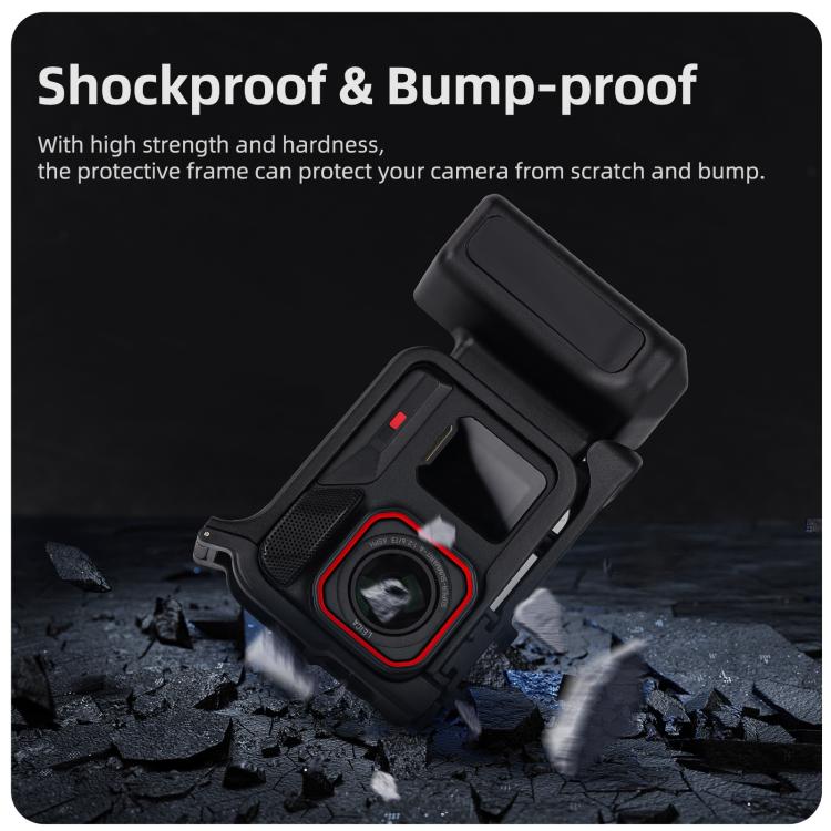 Sunnylife Street Photography Handle Ergonomic Hand Grip Quick Release Shutter Handle for Insta360 Ace Pro 2 / 1, EP2-BK037 For Insta360 Ace Pro 2 / 1