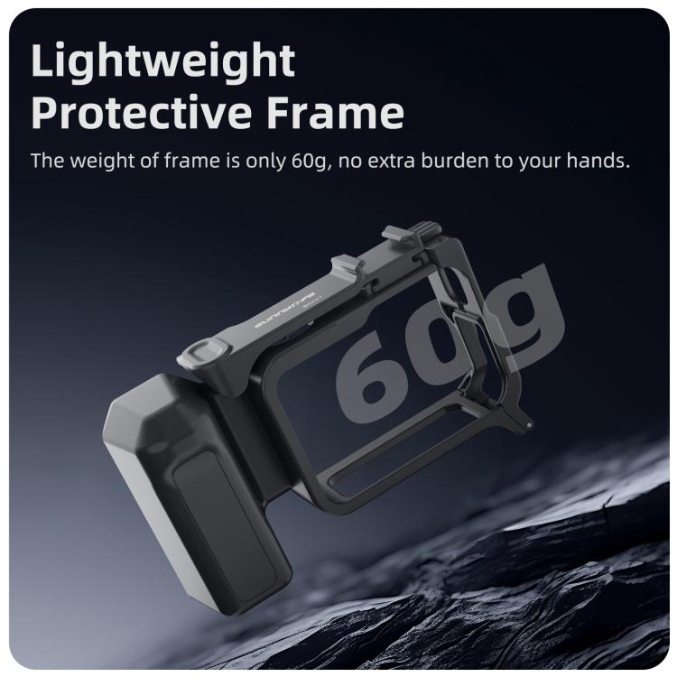Sunnylife Street Photography Handle Ergonomic Hand Grip Quick Release Shutter Handle for Insta360 Ace Pro 2 / 1, EP2-BK037 For Insta360 Ace Pro 2 / 1