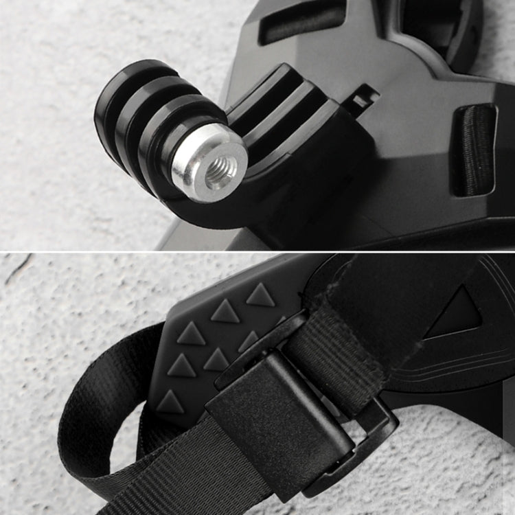 Helmet Belt Mount for GoPro Hero12 Black / Hero11 /10 /9 /8 /7 /6 /5, Insta360 Ace / Ace Pro, DJI Osmo Action 4 and Other Action Cameras(Black)