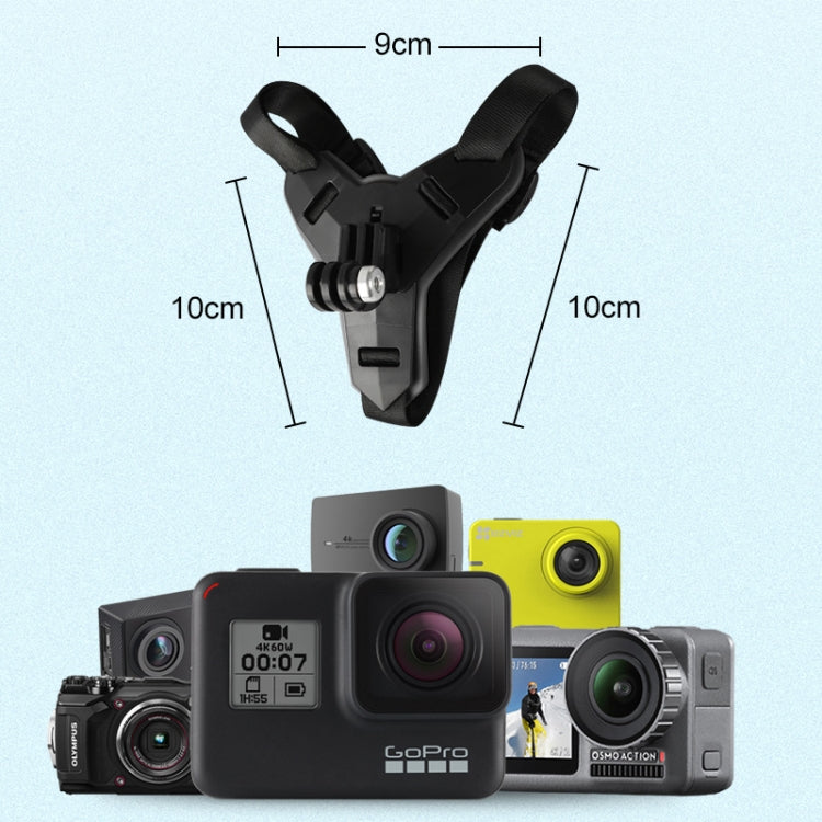 Helmet Belt Mount for GoPro Hero12 Black / Hero11 /10 /9 /8 /7 /6 /5, Insta360 Ace / Ace Pro, DJI Osmo Action 4 and Other Action Cameras(Black)