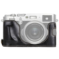 1/4 inch Thread PU Leather Camera Half Case Base for FUJIFILM X100F, For FUJIFILM X100F