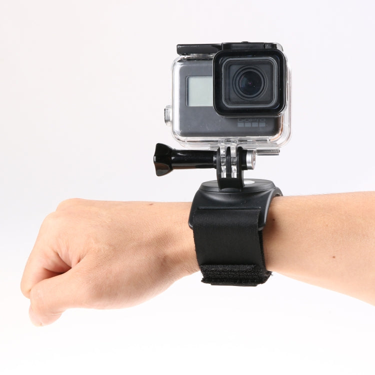 GP278 3-in-1 Hand/Wrist/Leg Straps with 360° Mount for GoPro, Insta360, DJI & Action Cameras (Black)