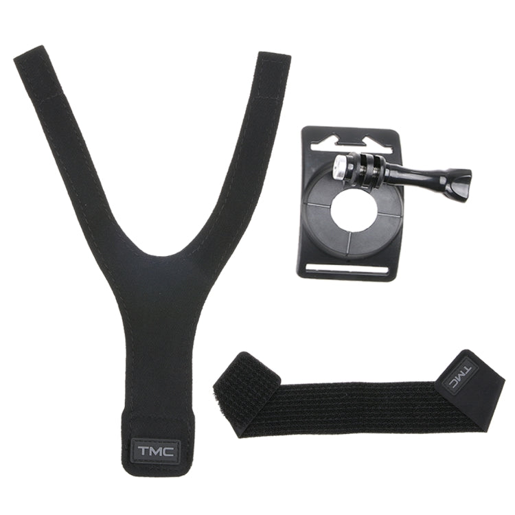 GP278 3-in-1 Hand/Wrist/Leg Straps with 360° Mount for GoPro, Insta360, DJI & Action Cameras (Black)