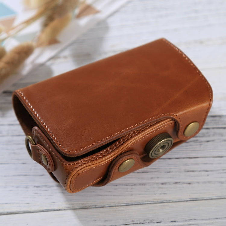 Full Body Camera PU Leather Case Bag with Strap for Canon PowerShot SX730 HS / SX720 HS, For SX730 HS