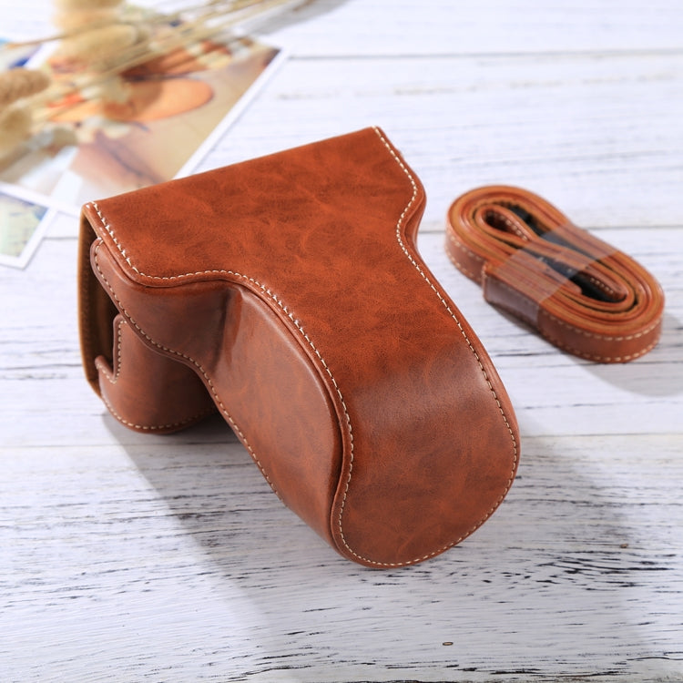 Full Body Camera PU Leather Case Bag with Strap for FUJIFILM X-A3 / X-A2/ X-M1 / X-A10 (16-50mm / 18-55mm / XF 35mm Lens), For FUJI X-A3