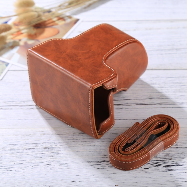 Full Body Camera PU Leather Case Bag with Strap for FUJIFILM X-A3 / X-A2/ X-M1 / X-A10 (16-50mm / 18-55mm / XF 35mm Lens), For FUJI X-A3