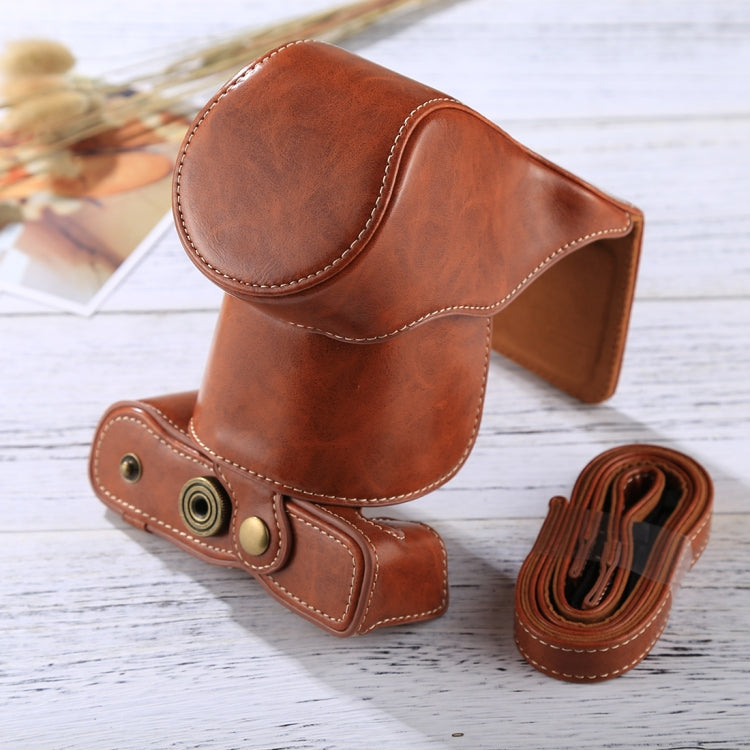 Full Body Camera PU Leather Case Bag with Strap for FUJIFILM X-A3 / X-A2/ X-M1 / X-A10 (16-50mm / 18-55mm / XF 35mm Lens), For FUJI X-A3