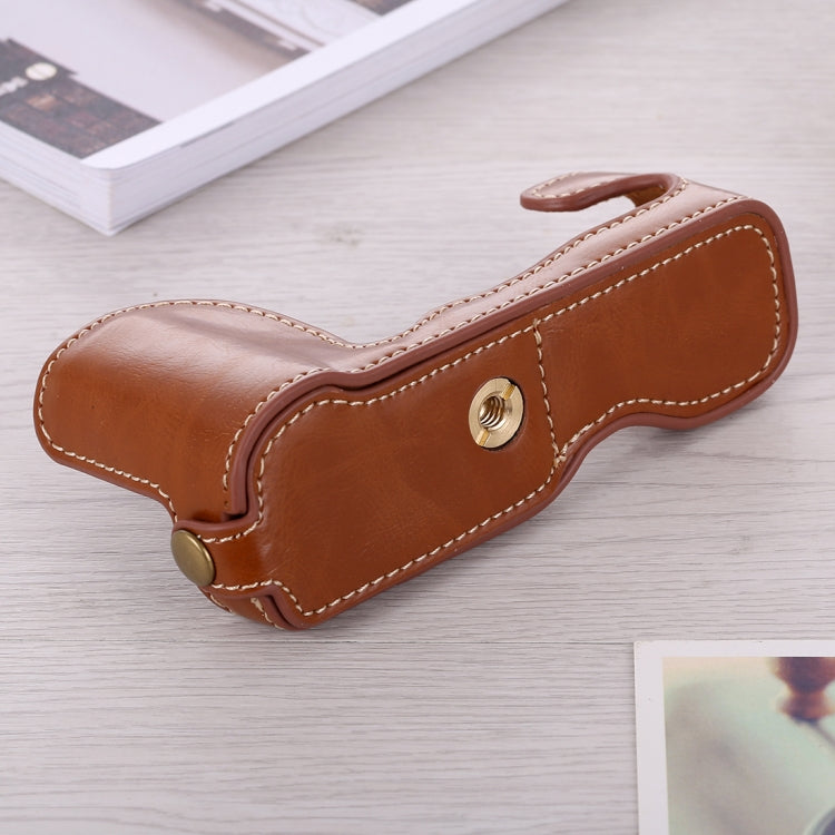 1/4 inch Thread PU Leather Camera Half Case Base for FUJIFILM X-A5 / X-A20, For FUJIFILM XA5