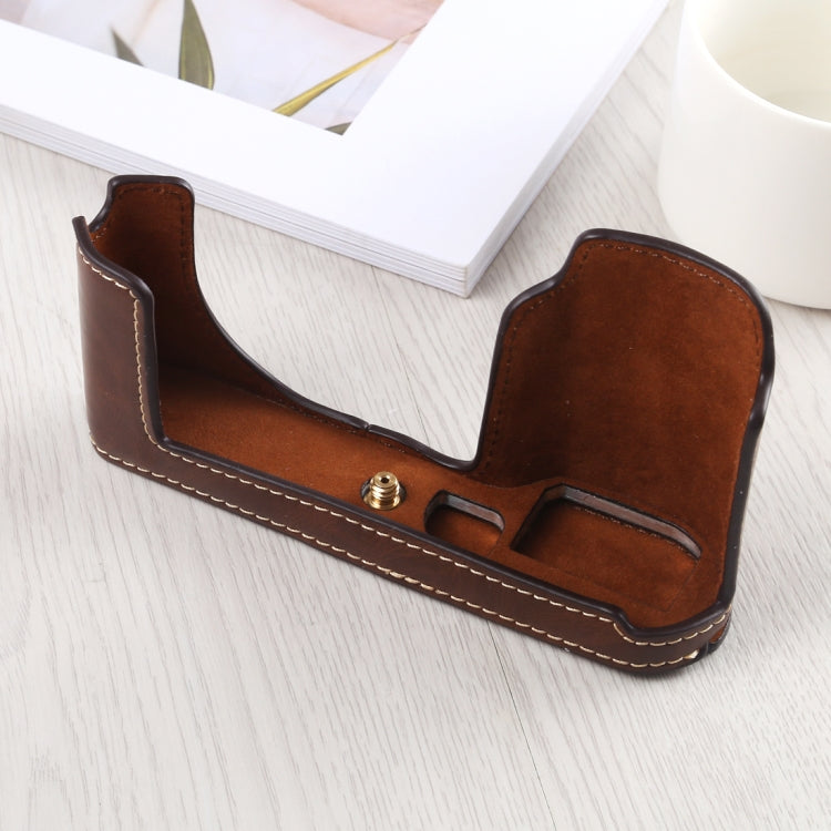 1/4 inch Thread PU Leather Camera Half Case Base for Leica TL (Typ 701), For Leica T701