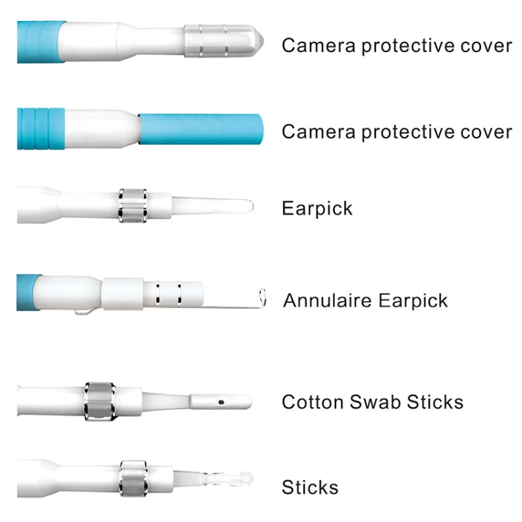 I98 1.3 Million HD Visual Earwax Clean Tool Endoscope Borescope with 6 LEDs, Lens Diameter: 5.5mm (Pink)