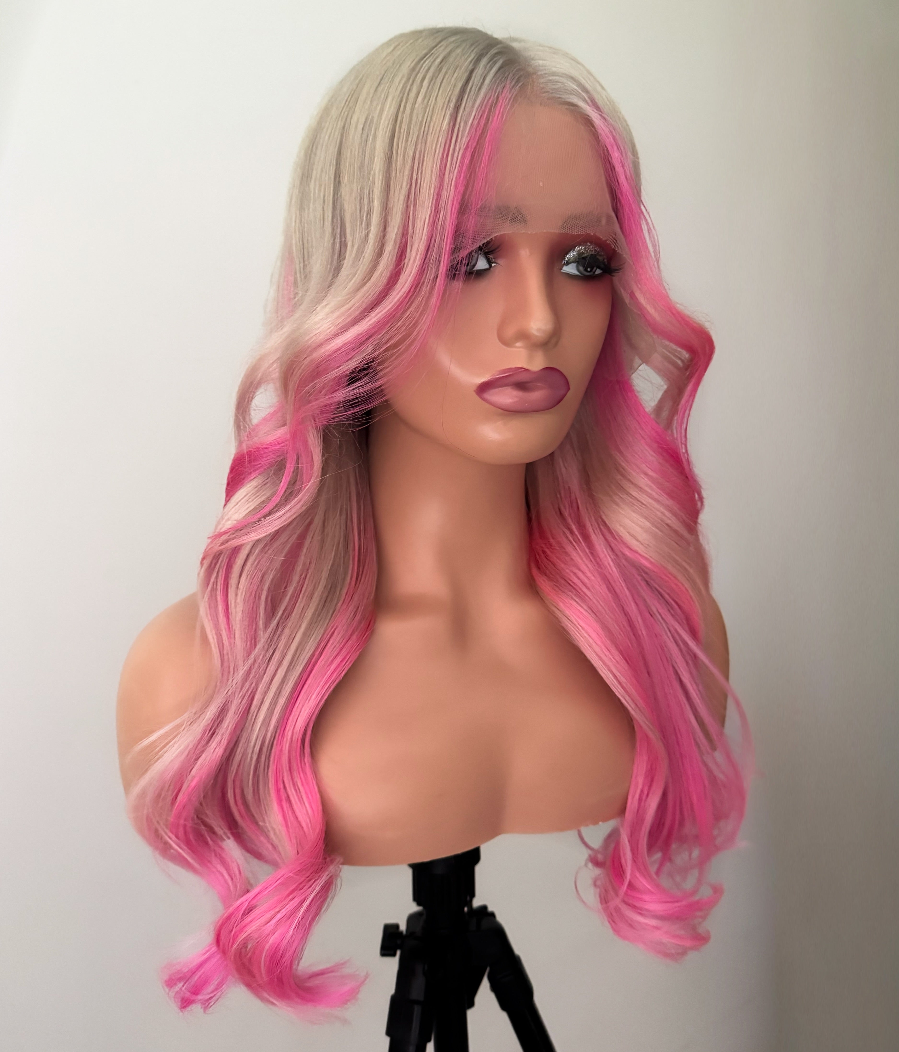Pia Pink - Full Lace Human Hair Wig