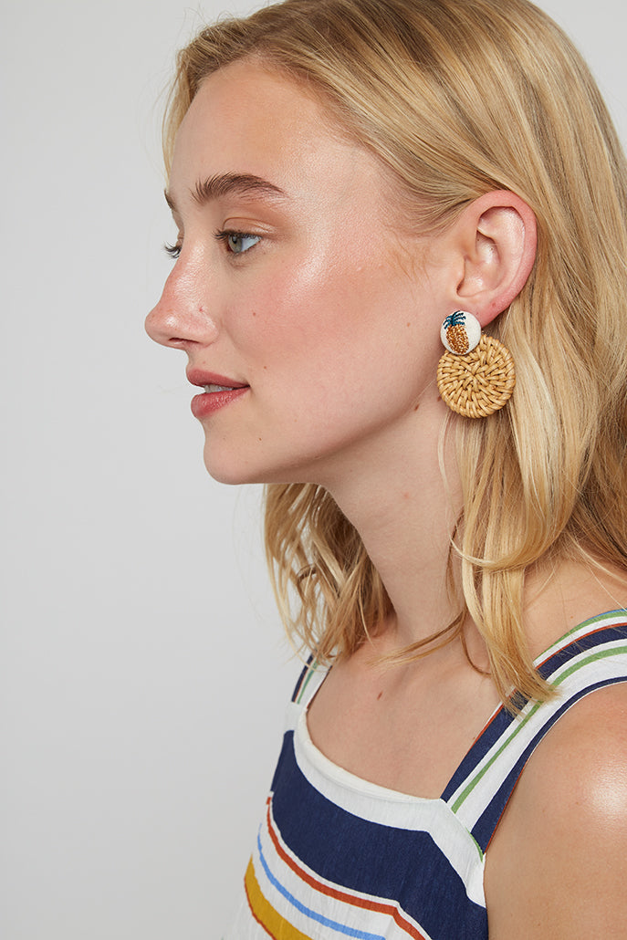 Louche Dinah Pineapple Earring