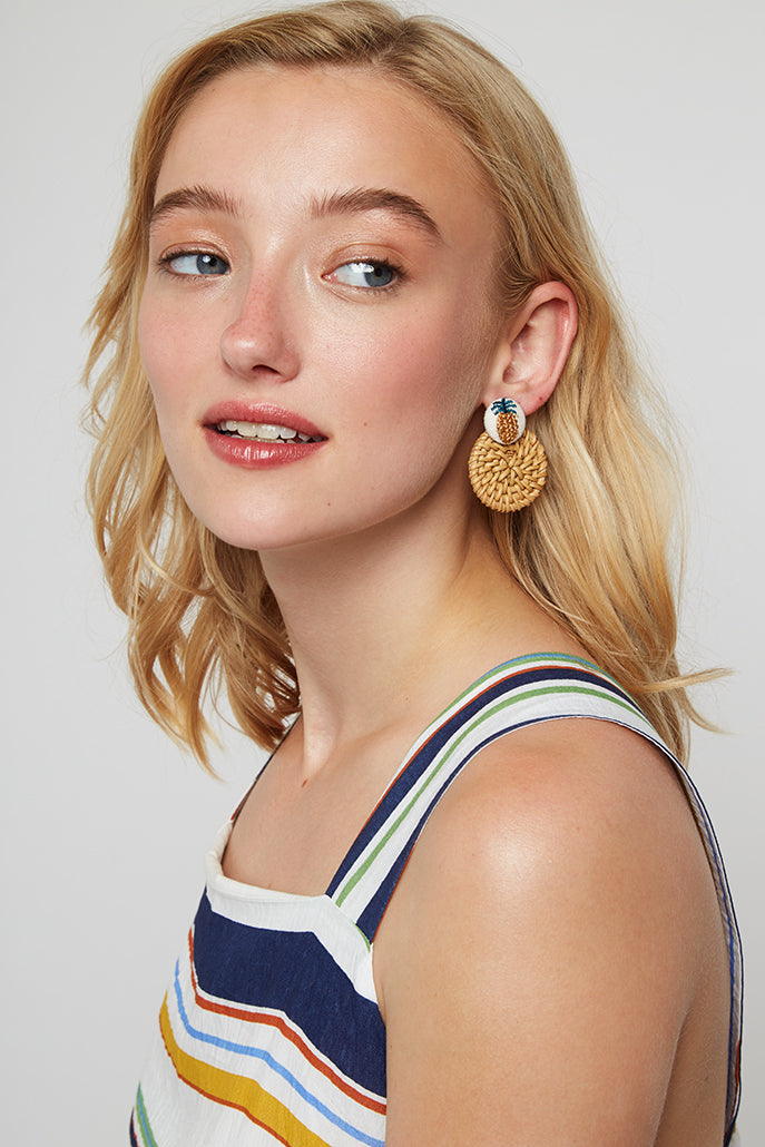 Louche Dinah Pineapple Earring