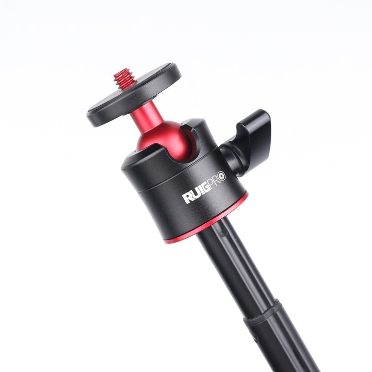 RUIGPRO Multi-functional Foldable Tripod Holder Selfie Monopod Stick with Ball Head for DJI, Insta360, GoPro and Other Action Cameras, Tripod Monopod