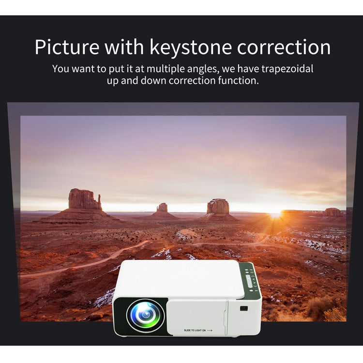 T5 100ANSI Lumens 800x400 Resolution 480P LED+LCD Technology Smart Projector, Support HDMI / SD Card / 2 x USB / Audio 3.5mm, Ordinary Version, Ordinary Version