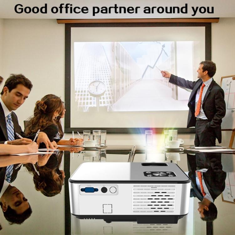 Cheerlux C9 1280x720 720P HD Smart Projector, Support HDMI x 2 / USB x 2 / VGA / AV, C9 (Black Grey), C9 (Black)