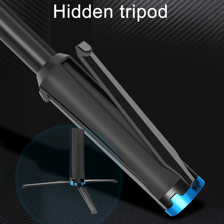 RUIGPRO One-piece Handheld Tripod Selfie Stick Telescopic Monopod Mount for DJI, Insta360, GoPro and Other Action Cameras, Black)