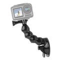 Suction Cup Jaws Flex Clamp Mount for GoPro Hero11/10/9/8/7/6/5/4/3+, DJI Osmo Action, Xiaoyi (Black)