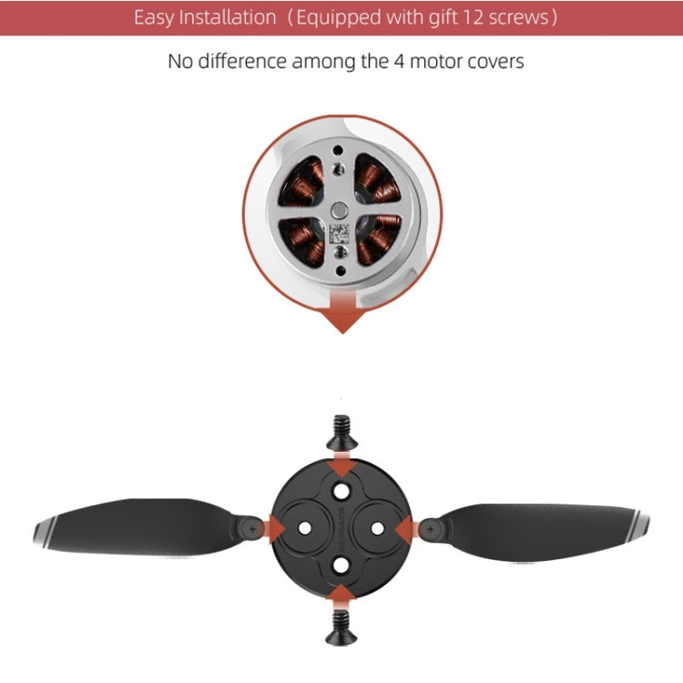 4 PCS Sunnylife Motor Metal Protection Cover for DJI Mini 2