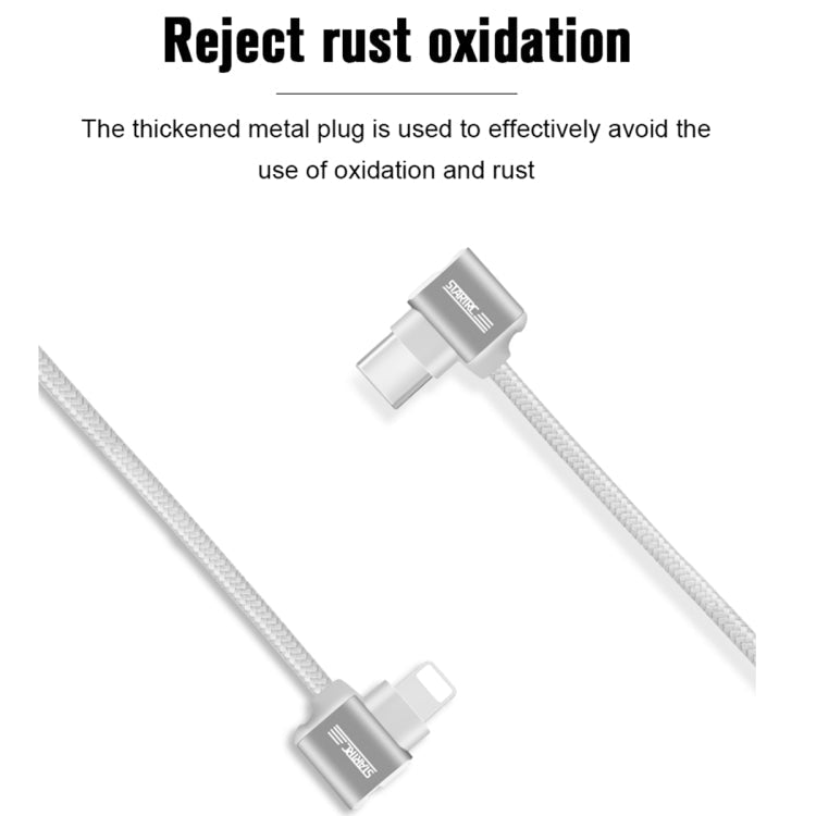 STARTRC For DJI Mavic Air 2 / Air 2S / Mini 2 Type-C / USB-C to 8 Pin Dual-way Transmission Data Cable, Length: 30cm(White)