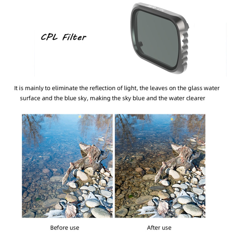 JSR KS CPL Lens Filter for DJI Air 2S, Aluminum Frame, CPL
