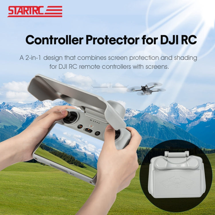 For DJI RC STARTRC Remote Control Sunshade Protection Cover (Grey)