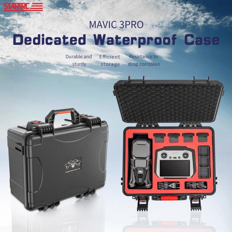 STARTRC ABS Waterproof Shockproof Suitcase for DJI Mavic 3 Pro / RC / RC Pro, For DJI Mavic 3 Pro / RC / RC Pro