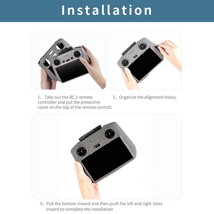 For DJI Air 3 / RC2 Remote Control STARTRC Silicone Shockproof Anti-scratch Case, For DJI Air 3 / RC2 Remote Control