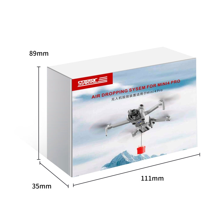 For DJI Mini 4 Pro STARTRC Magnetic Air-Dropping System Thrower Parabolic Bracket (Grey)