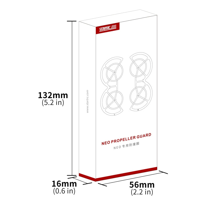 For DJI Neo STARTRC Drone Propeller Protective Guard Anti-collision Ring (Orange)