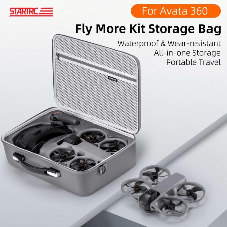 For DJI Avata 360 STARTRC Upgraded Shoulder PU Storage Bag Motion-Sensing Fly Kit Handbag, For DJI Avata 360
