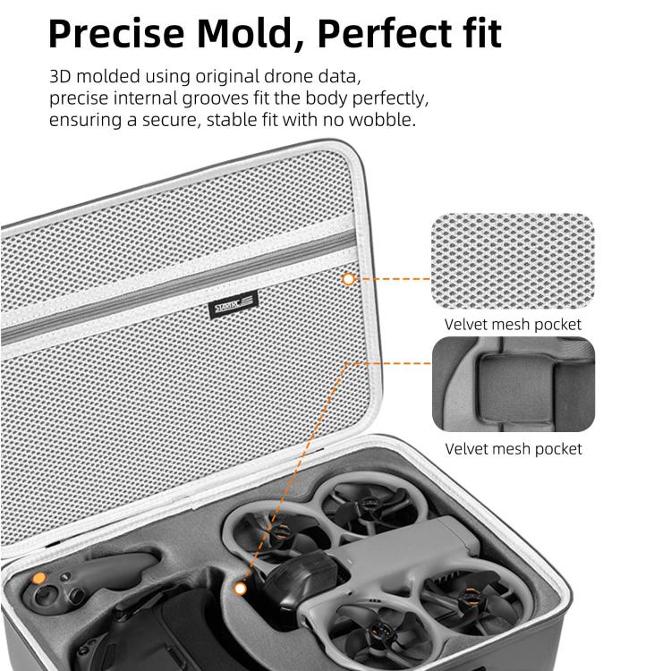For DJI Avata 360 STARTRC Upgraded Shoulder PU Storage Bag Motion-Sensing Fly Kit Handbag, For DJI Avata 360