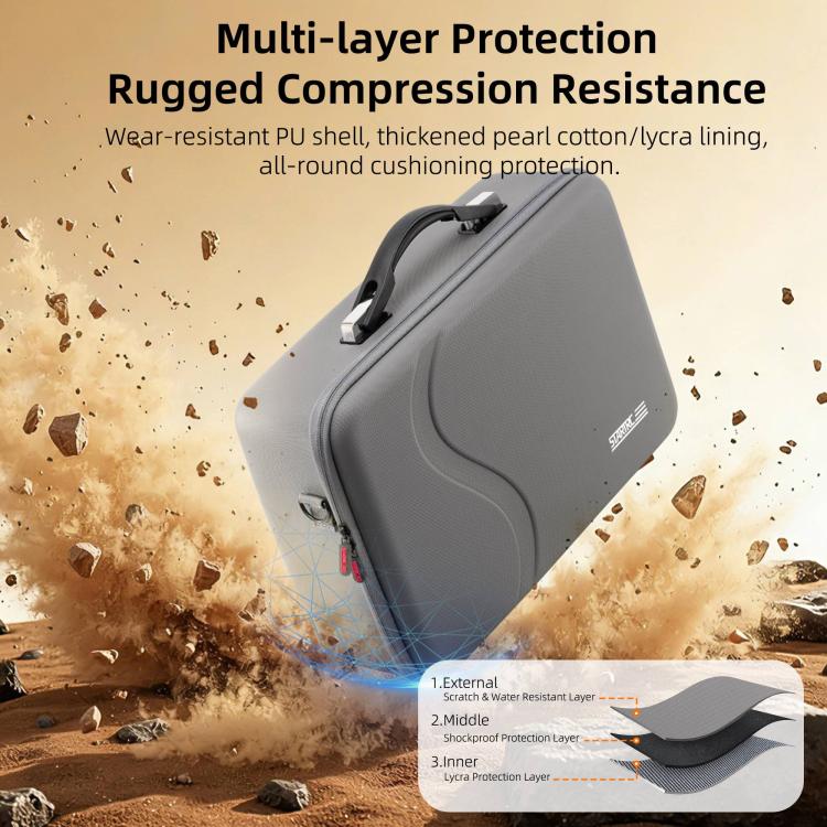 For DJI Avata 360 STARTRC Upgraded Shoulder PU Storage Bag Motion-Sensing Fly Kit Handbag, For DJI Avata 360