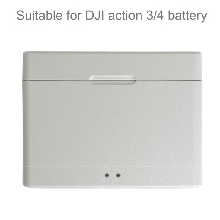 For DJI Osmo Action 4 / 3 Battery Charger Box Charging HUB (White)