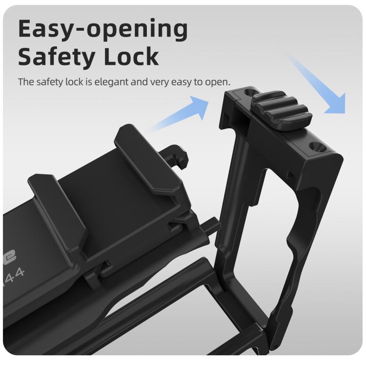 For DJI Action 6 Sunnylife 2-in-1 Detachable Protective Frame & Street Photography Handle Ergonomic Hand Grip Quick Release Shutter Handle, For DJI Action 6