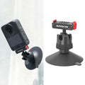 Sunnylife Magnetic Quick-Release Ball-Joint Adapter Mount 360 Rotatable Suction Cup Bracket For DJI Osmo 360 / Action 5 Pro / 4 / 3, For DJI Osmo 360 / Action 5 Pro / 4 / 3