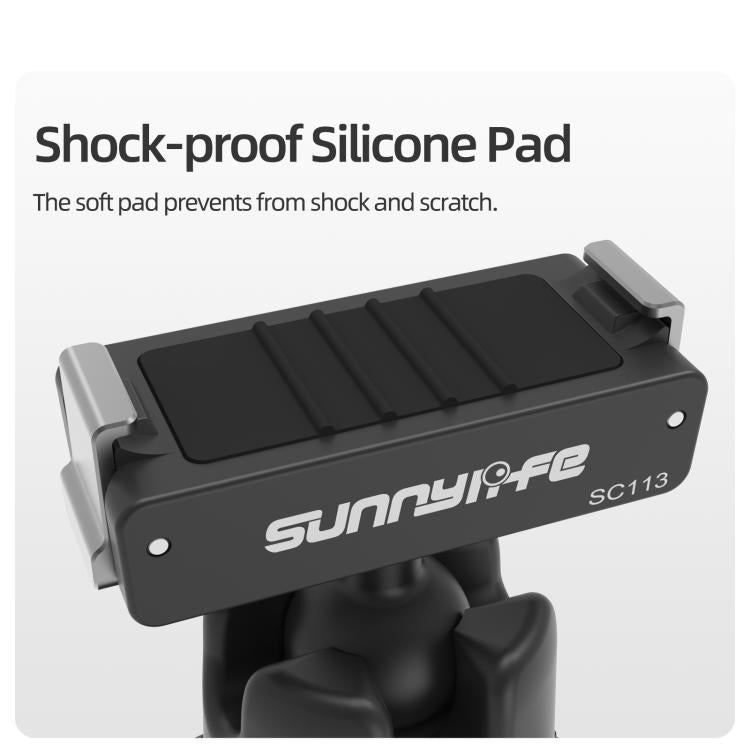 Sunnylife Dual-Direction Magnetic Quick-Release Ball-Joint Adapter Mount 360 Rotatable Suction Cup Bracket For DJI Osmo Nano / Action 6, For DJI Osmo Nano / Action 6