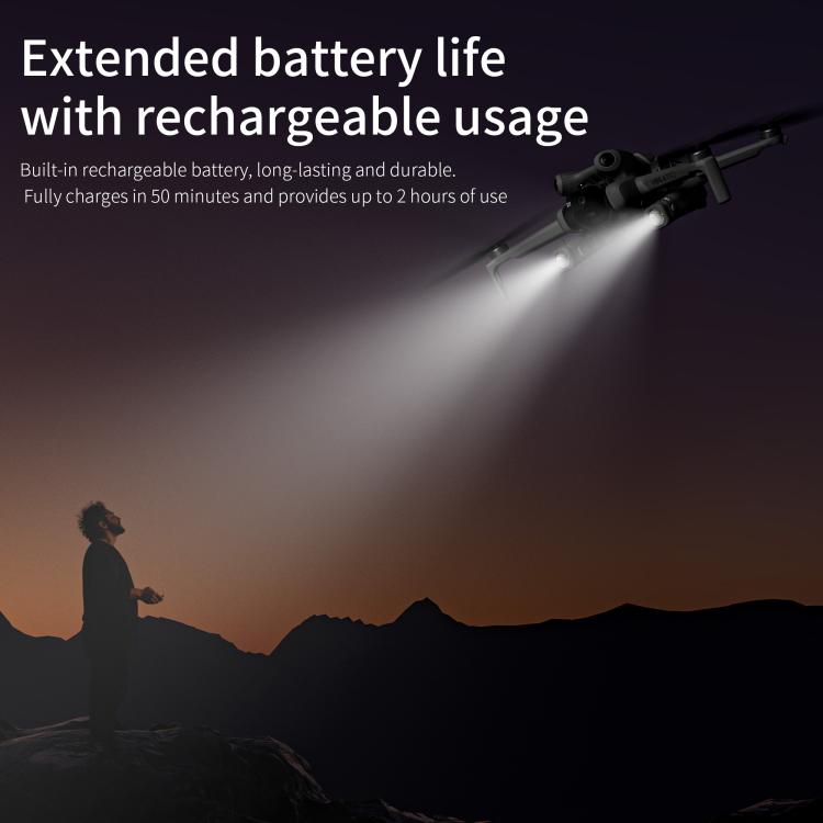 For DJI Mini 4 Pro STARTRC Night Navigation Searchlight LED Flashlight Rechargeable Refill Lighting Signal Light, For DJI Mini 4 Pro