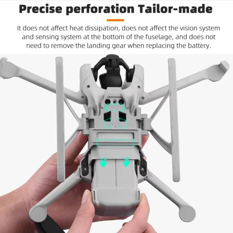 For DJI Mini 3 / 3 Pro BRDRC Folding Heightened Landing Gear Training Rack, For DJI Mini 3 / 3 Pro