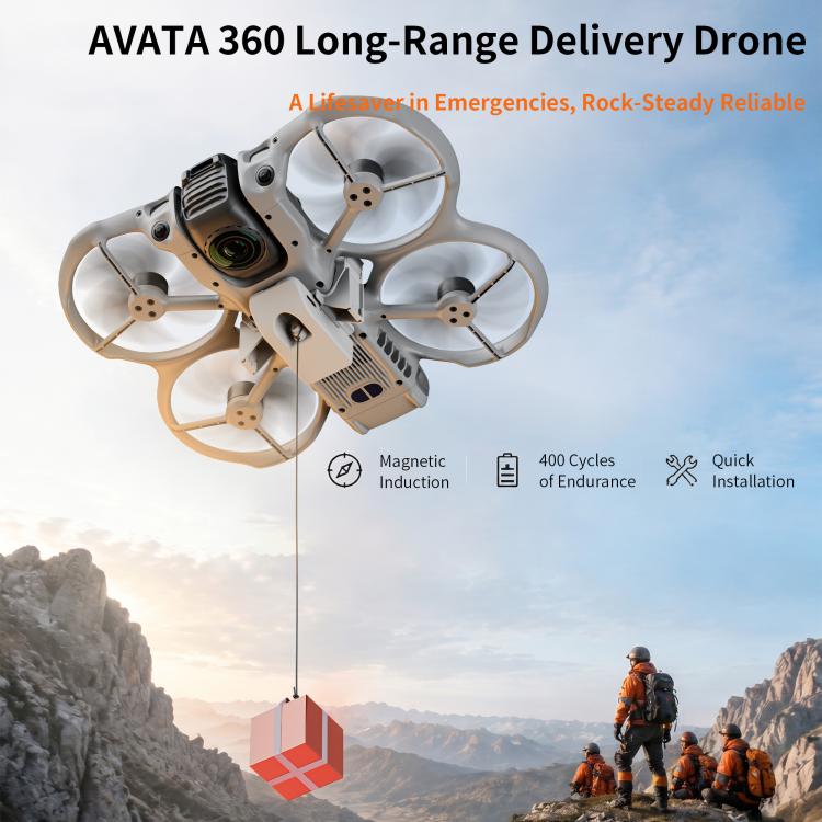 For DJI Avata 360 STARTRC Geomagnetic Air-Dropping System Thrower Parabolic