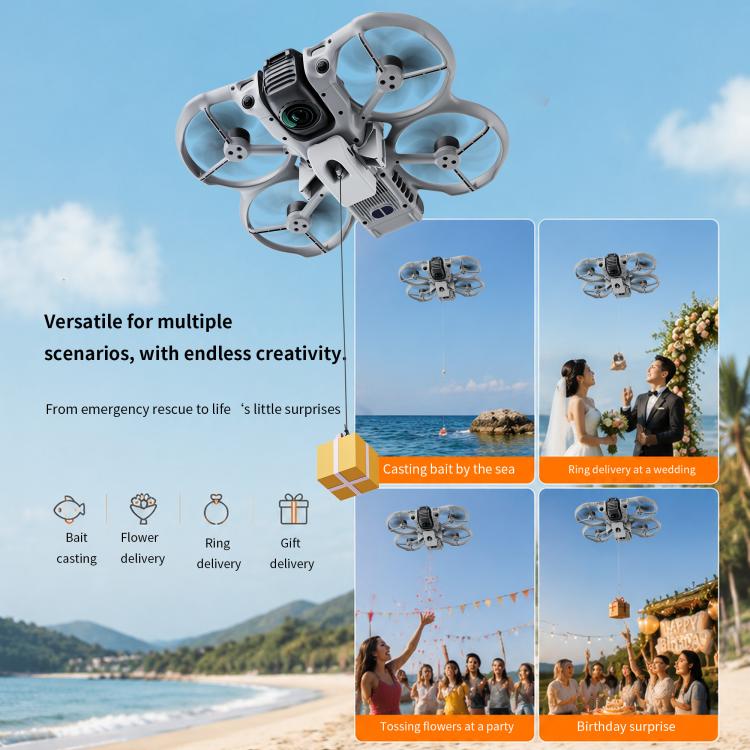 For DJI Avata 360 STARTRC Geomagnetic Air-Dropping System Thrower Parabolic