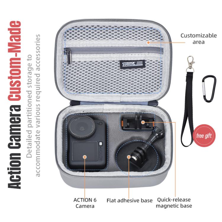 For DJI Osmo Action 6 STARTRC Portable Carrying Box Mini Standard Combo Bag, For DJI Osmo Action 6