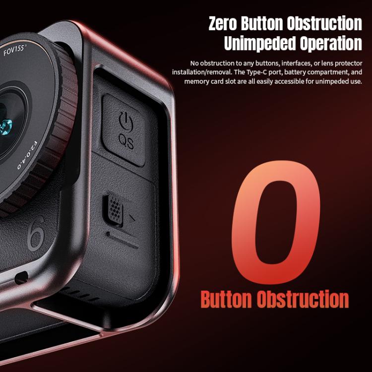 For DJI Osmo Action 6 STARTRC Metal Cage Frame with Cold Shoe, For DJI Osmo Action 6 Metal Cage