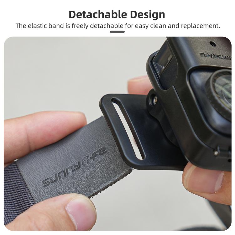 For DJI Osmo Nano Sunnylife 360 Rotation Vertical-Horizontal Head Strap with Adapter Adjustable Head Lanyard Braided Safe Rope