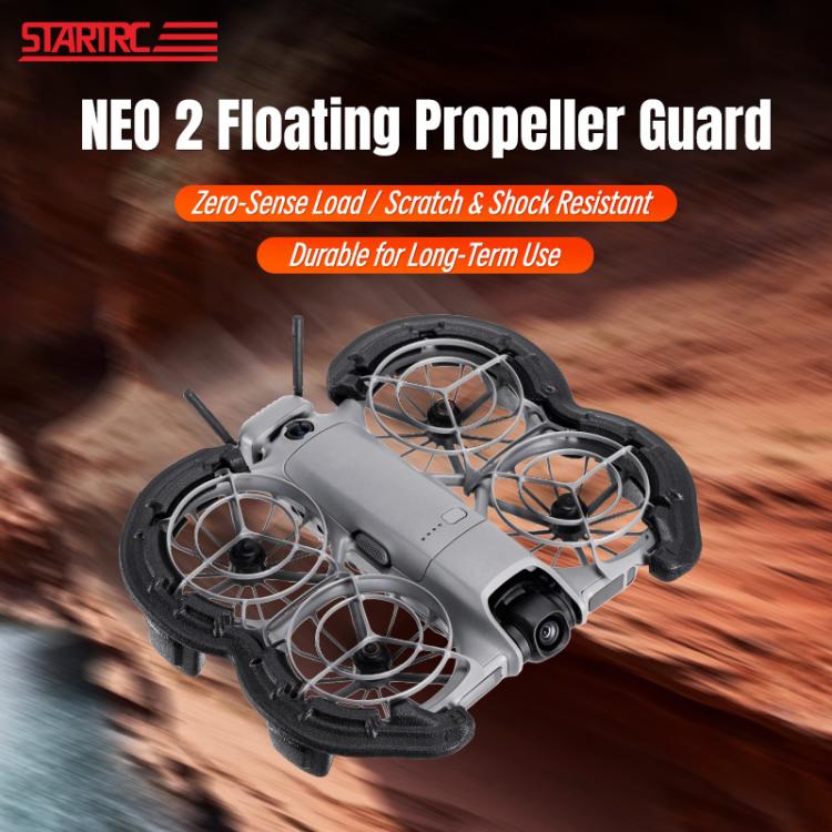 For DJI Neo 2 STARTRC Light Anti-Sink Floating Propeller Guard Bumper, For DJI Neo 2 (Black), For DJI Neo 2 (Orange)