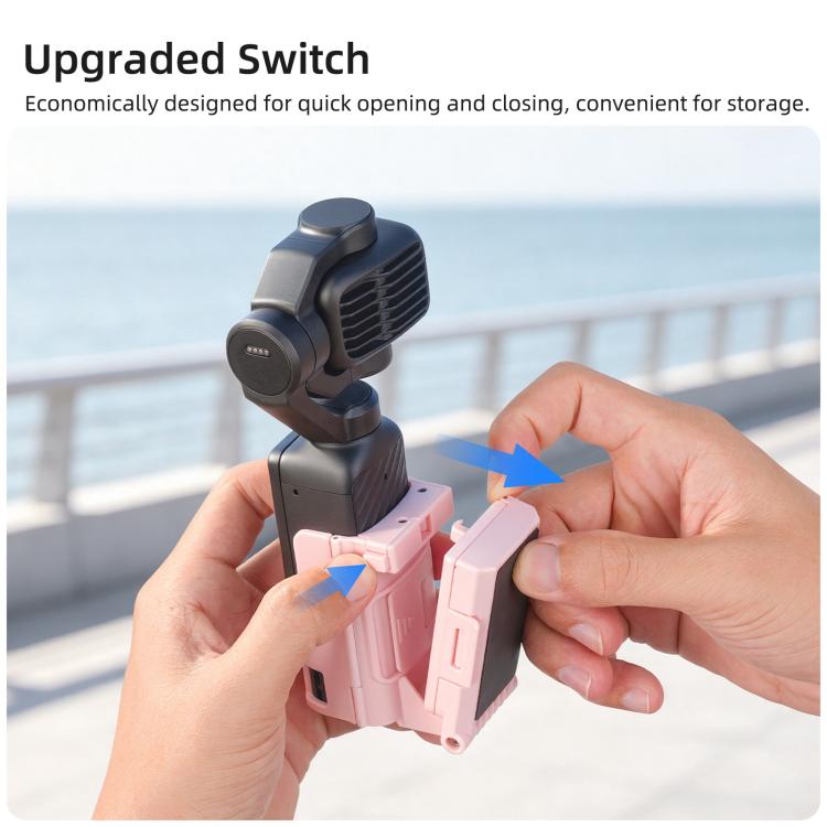 For DJI Osmo Pocket 4P / 4 Sunnylife Handheld Magnetic Mount with Filter Box Tabletop Base Bracket Angles Adjustable Holder, OP4-ZJ185