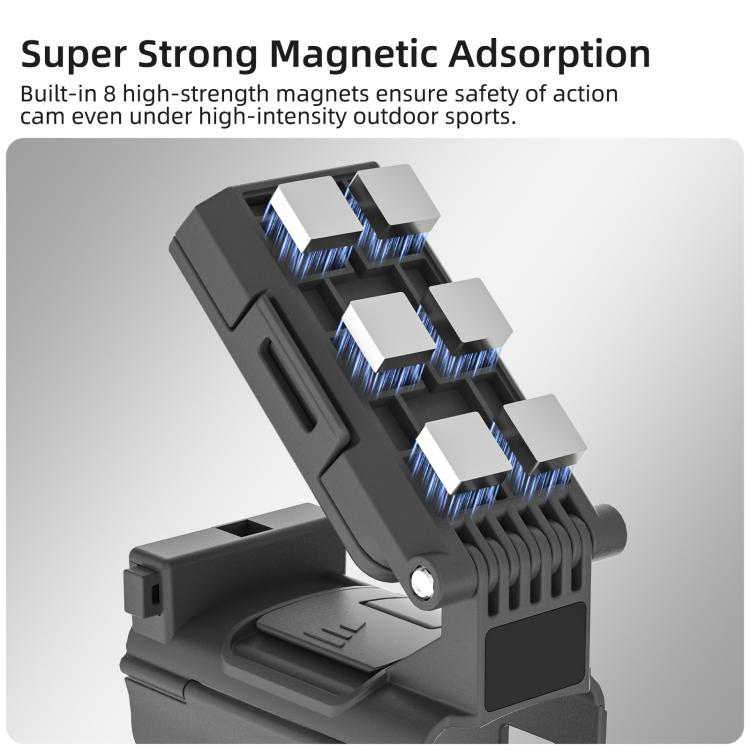 For DJI Osmo Pocket 4P / 4 Sunnylife Handheld Magnetic Mount with Filter Box Tabletop Base Bracket Angles Adjustable Holder, OP4-ZJ185