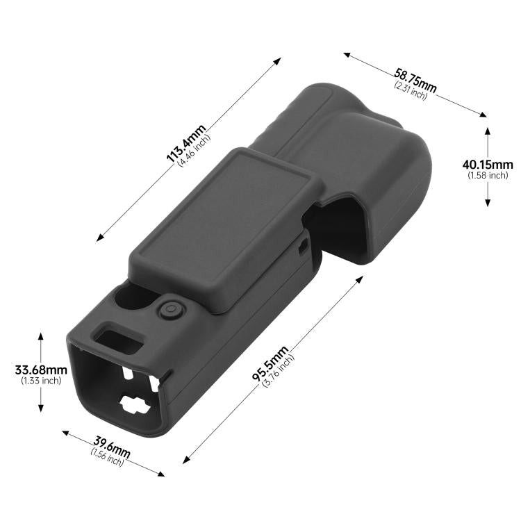 For DJI Osmo Pocket 4 STARTRC 2 in 1 Body Gimbal Lens Silicone Case